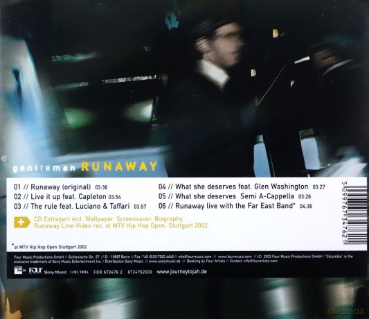 Gentleman: Runaway Ep [CD]
