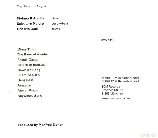 Stefano Battaglia: The River Of Anyder [CD]