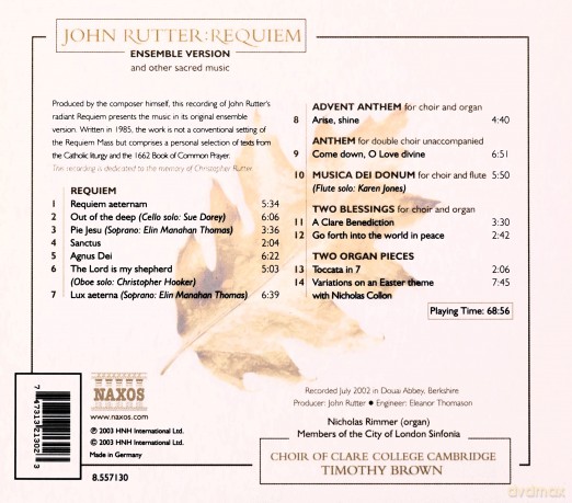 J. Rutter: Rutter: Requiem [CD]