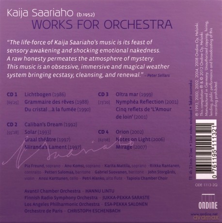 Saariaho: Works for Orchestra [4CD]