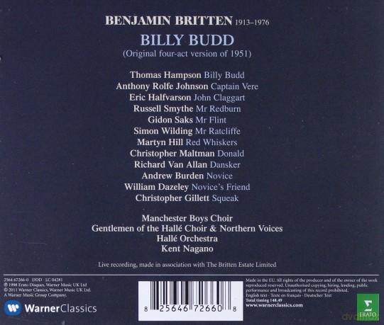 Kent Nagano: Britten: Billy Budd [2CD]