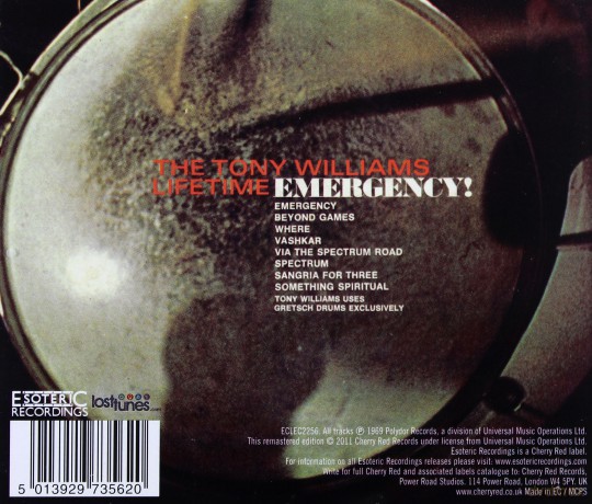 The Tony Williams Lifetime: Emergency! [CD]