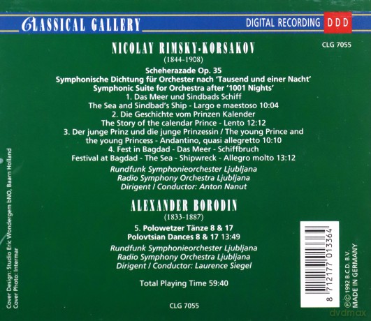Rimsky-Korsakov: Scherazade op.35/polowtze [CD]