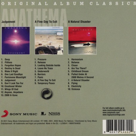 Anathema: Original Album Classics [3CD]