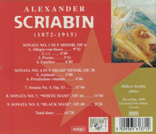 Hakon Austbo: Scriabin: Sonatas Nos. 1, 4, 5, 7, 9 [CD]