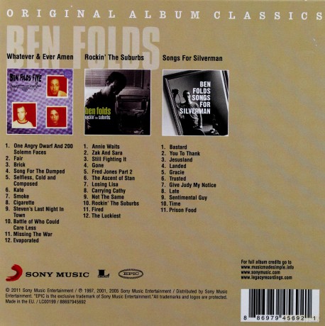 Ben Folds: Original Album Classics [3CD]