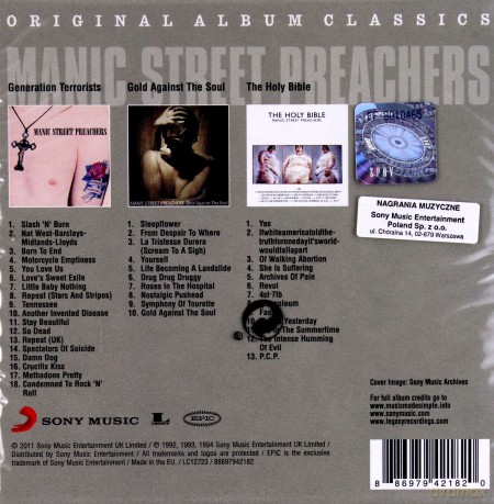 Manic Street Preachers: Original Album Classics [3CD]