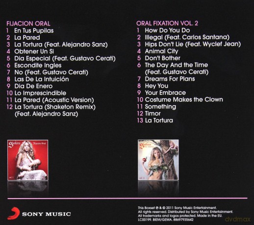 Shakira: Fijacion Oral/Oral Fixation Vol. 2 [2CD]