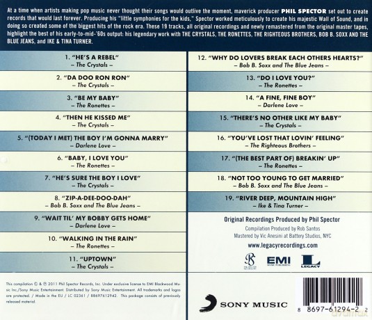 Wall Of Sound: The Very Best Of Phil Spector 1961-1966 [CD]