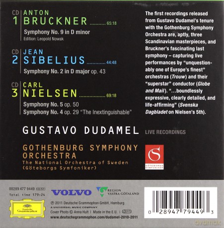 Gustavo Dudamel: Bruckner/Sibelius/Nielsen [3CD]