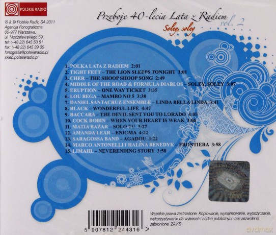 Lato z Radiem: Przeboje 40-lecia Lata z Radiem - Soley, Soley vol. 2 [CD]