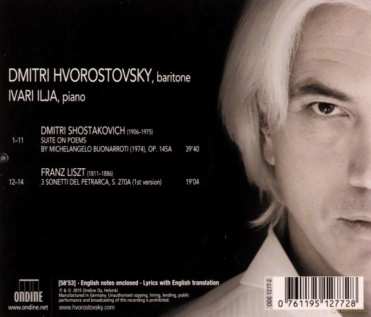 Dmitri Hvorostovsky: Shostakovich:michelangelo [CD]