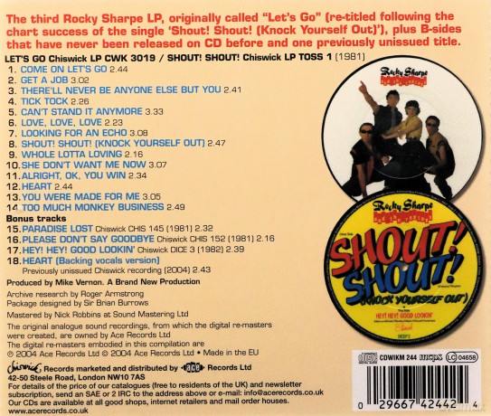 Rocky Sharpe: Shout Shout [CD]