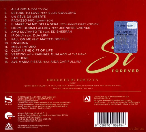 Andrea Bocelli: Si Forever (The Diamond Edition) [CD]