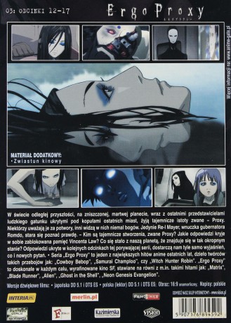 Ergo Proxy 3 (odcinki 12-17) [DVD]