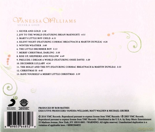 Vanessa Williams: Silver & Gold [CD]