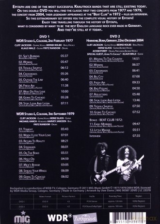 Epitaph: Krautrock Legends Vol.1 Rockpalast [2DVD]