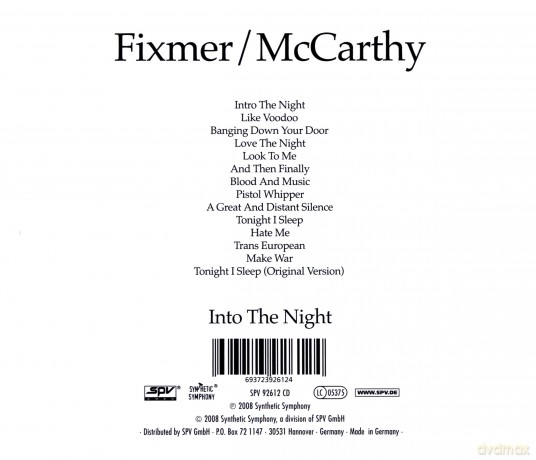 Fixmer/Mccarthy: Into The Night [CD]