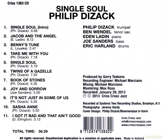 Philip Dizack: Single Soul [CD]