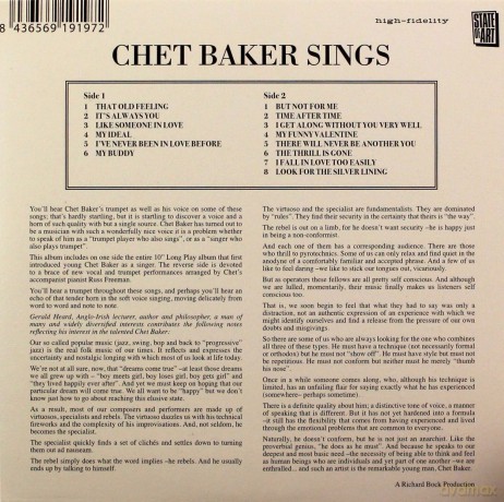 Chet Baker: Sings [CD]
