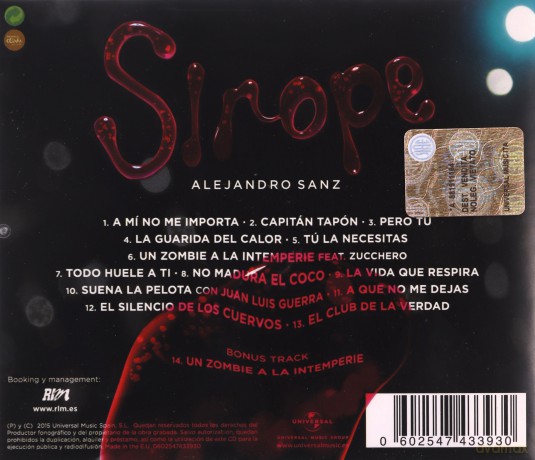 Alejandro Sanz: Sirope: Italian Version [CD]