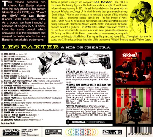 Les Baxter: Skins!+Round The World With Les Baxter [CD]