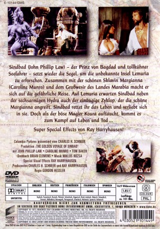 Podróż Sindbada do Złotej Krainy [DVD]