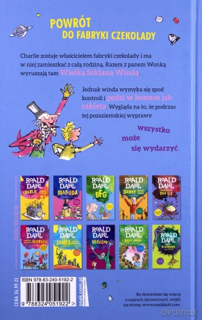 Charlie i Wielka Szklana Winda - Roald Dahl [KSIĄŻKA]