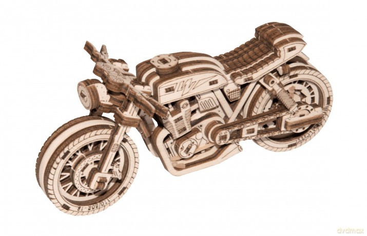 Drewniany zestaw mechaniczny Cafe Racer