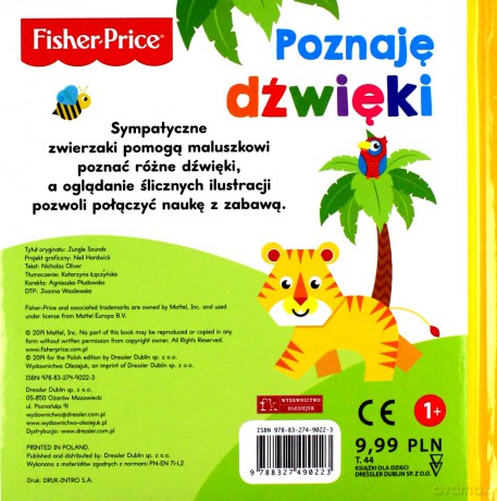 Fisher Price. Poznaję dźwięki [KSIĄŻKA]
