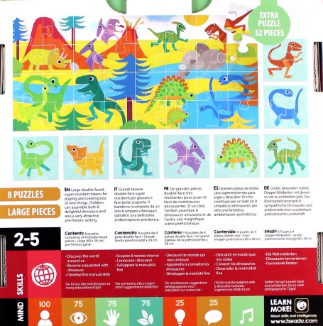 HEADU 8+1 Dinozaury [PUZZLE]