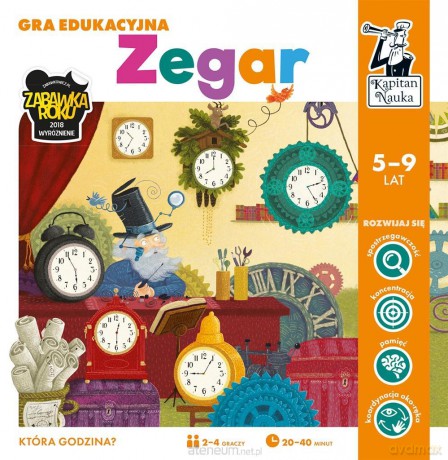 Kapitan Nauka. Gra edukacyjna. Zegar [GRA]