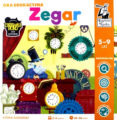 Kapitan Nauka. Gra edukacyjna. Zegar [GRA]