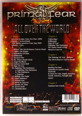 Primal Fear: Live in the USA - All Over The World [DVD]
