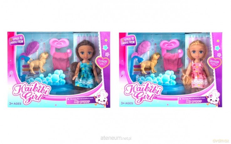 Lalka 16 cm z pieskiem i akcesoriami mix