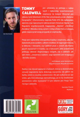 Literatura górska na świecie. Presja - Tommy Caldwell [KSIĄŻKA]
