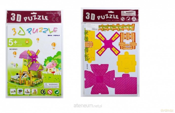 Puzzle 3D Zagroda z wiatrakiem mix [PUZZLE]