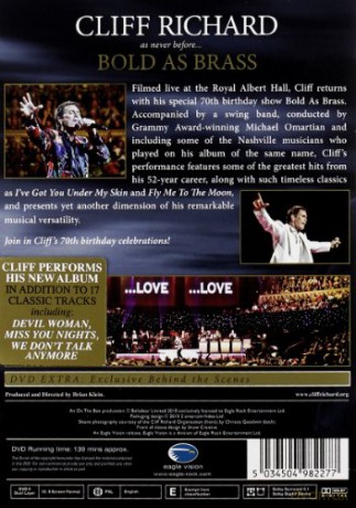 Cliff Richard: Bold As Brass [DVD]