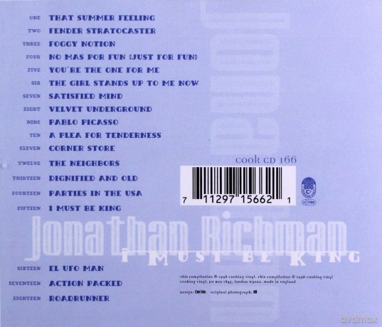 Jonathan Richman: I Must Be King [CD]