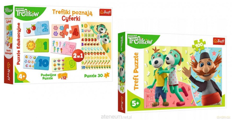 Trefliki Cyferki + puzzle 100 el