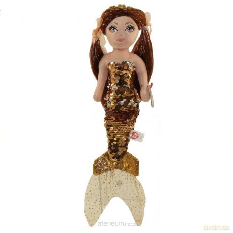 TY Mermaids Ginger - brązowa syrenka 27 cm