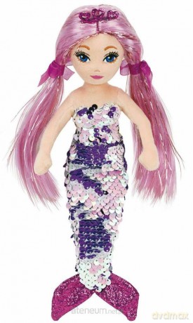 TY Mermaids Lorelei - fioletowa syrenka 27 cm