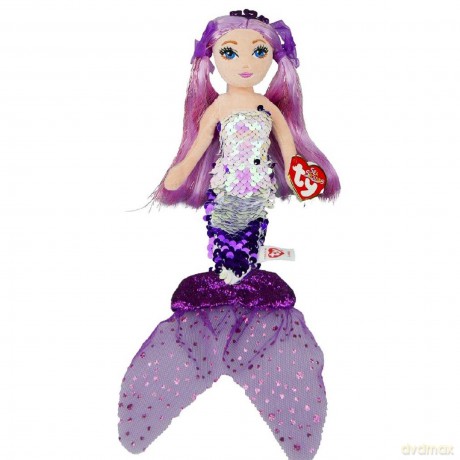 TY Mermaids Lorelei - fioletowa syrenka 27 cm
