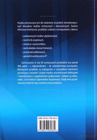 Algebra liniowa z elementami geometrii - Joanna Piasecka [KSIĄŻKA]