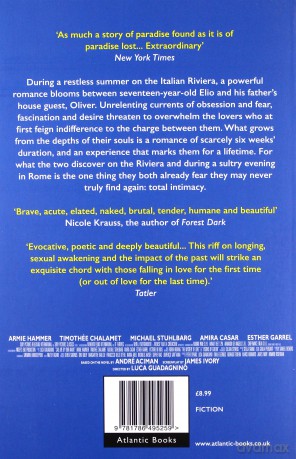 Call me by your name - Andre Aciman [KSIĄŻKA]