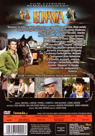 Bonanza sezon 3 [DVD]