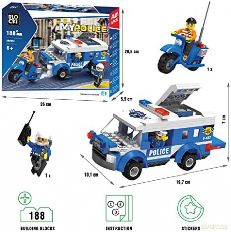 Klocki MYPOLICE 188 el. Pościg [KLOCKI]