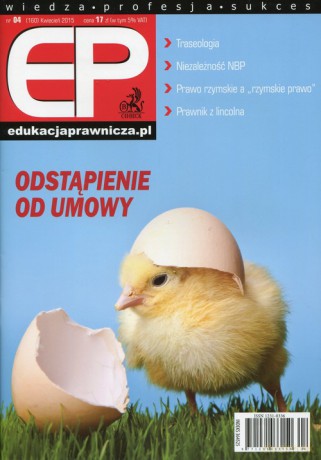 Edukacja Prawnicza Nr 2015/04/160 [KSIĄŻKA]