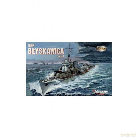 Model plastikowy ORP Błyskawica wrzesień 1944