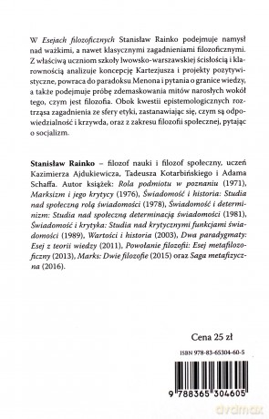 Eseje filozoficzne - Stanisław Rainko [KSIĄŻKA]